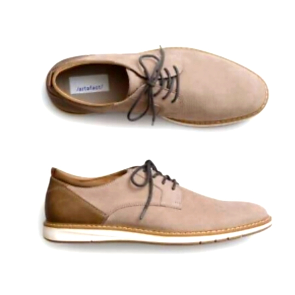 Artefact Rabrovac Perforated Derby Casual Dress Shoes Oxford Beige Mens Size 9